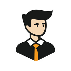 Professional Man Avatar Illustration for User Profiles, Business Websites, or Team Pages