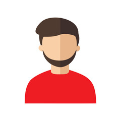 Casual Man Avatar Illustration for Social Media, User Profiles, or App Interfaces