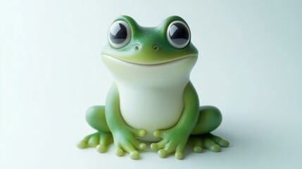 Obraz premium Cute cartoon frog figurine