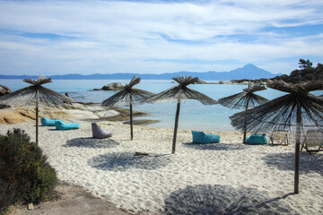 Sithonia coastline near Orange Beach, Chalkidiki, Greece