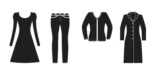 set of female clothes