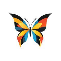 Fototapeta premium Colorful Abstract Butterfly Illustration for Nature Art or Vibrant Design