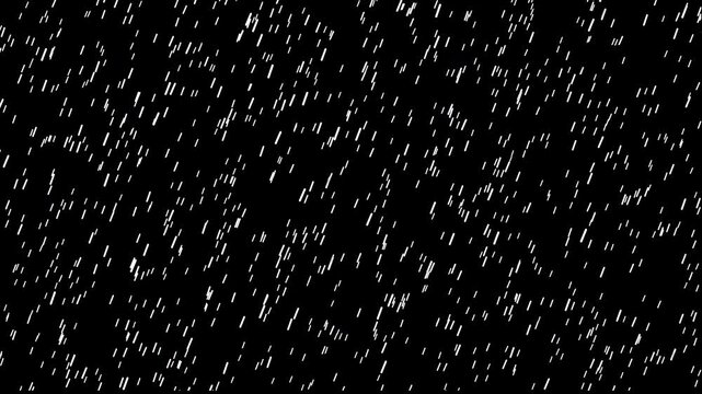 Rain drops png of white lines on a transparent background. Suitable for animated graphic design projects, digital art, overlays, and textures.