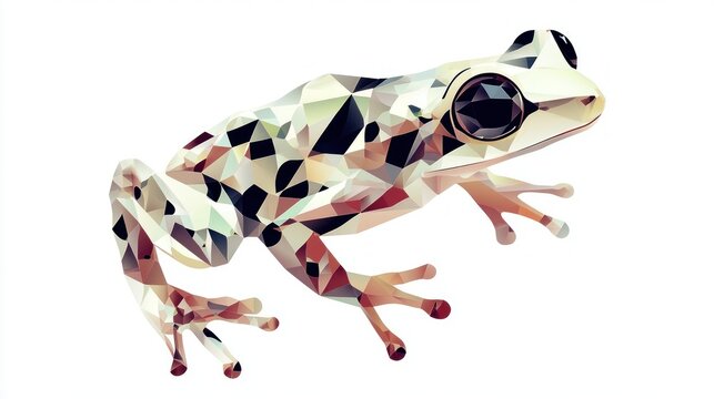 Geometric frog illustration