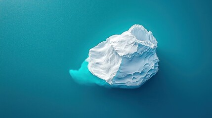 Fototapeta premium Iceberg in turquoise water