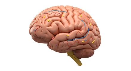 Studying Human Brain Anatomy with Detailed Model