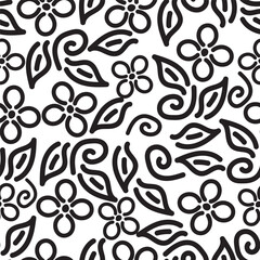 Floral Pattern NAture Design Fabric Textile Illustration Vector
