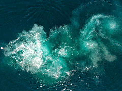 SAN CARLOS, MEXICO - APRIL 12: Ship is lost underwater after sinking at Punta Cautin and Punta Doble 