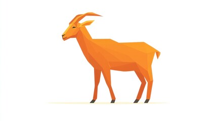 Orange geometric antelope