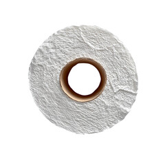 roll of toilet paper on transparent background 