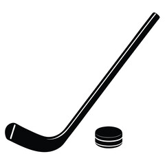 Close Up of Hockey Stick and Puck