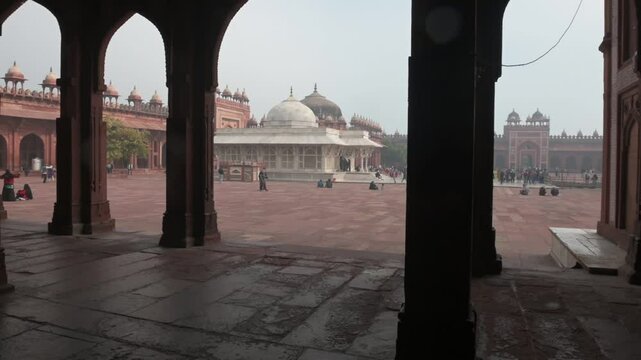Agra , India - 2 January 2025 The Tomb of Sheikh Salim Chisti's is a mausoleum locating within the quadrangle of the Jama Masjid at Fatehpur Sikri in Agra  Uttar Pradesh  India Asia, South Asia
