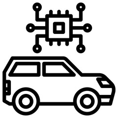 Autonomous Vehicle Icon