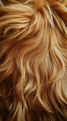 Fototapeta premium Abstract organic pattern showcasing intricate golden-brown textures and light play