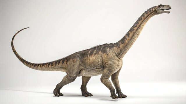Barosaurus on studio background
