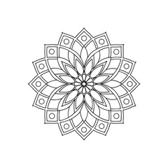vector illustration of a floral ornament