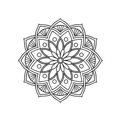 vector illustration of a floral ornament
