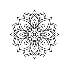 vector illustration of a floral ornament