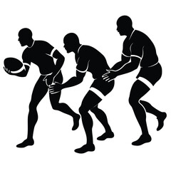 Scrum Half Passing the Ball