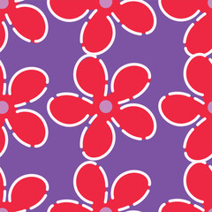 Floral Pattern NAture Design Fabric Textile Illustration Vector
