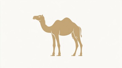 Camel silhouette, light beige color