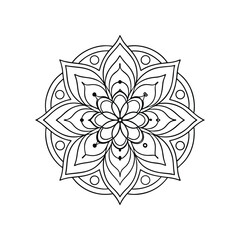 vector illustration of a floral ornament