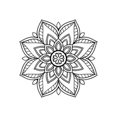 vector illustration of a floral ornament