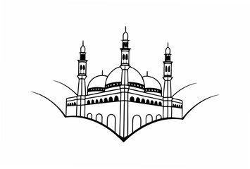 vector illustration of mosque