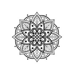 vector illustration of a floral ornament