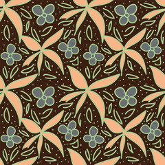 Watercolor floral seamless pattern for wallpaper, prints design. Flower background. Summer textile texture. Ornament illustration.
