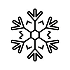 outline of snow with white background