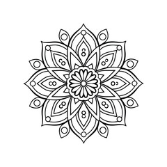 vector illustration of a floral ornament