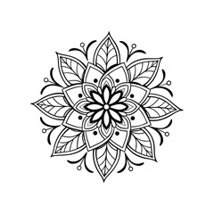 vector illustration of a floral ornament