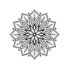 vector illustration of a floral ornament