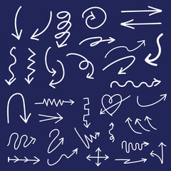 A set of hand drawn Doodle line elements. Cute and fun style for cartoons and comics with illustrations and lines.
