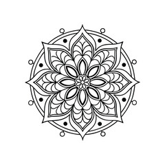 vector illustration of a floral ornament
