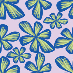 Fototapeta premium Watercolor floral seamless pattern for wallpaper, prints design. Flower background. Summer textile texture. Ornament illustration. 