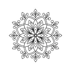 vector illustration of a floral ornament