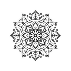 vector illustration of a floral ornament