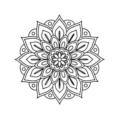 vector illustration of a floral ornament