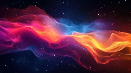 Obraz premium Abstract flight in space hyper jump 3d illustration