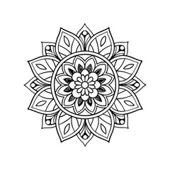 vector illustration of a floral ornament