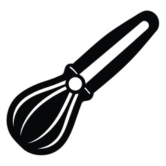 Isolated metal tool set shows a vector illustration of a red handle wire cutter cutting a steel wire