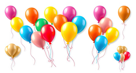 This colorful balloon vector illustration