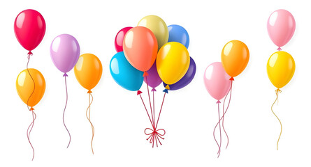 This colorful balloon vector illustration