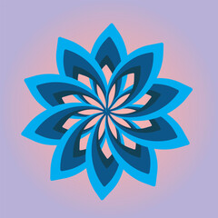 abstract flower vector  in illustration
