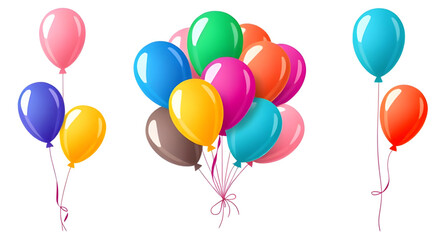 This colorful balloon vector illustration
