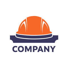 Construction Safety Helmet Logo for Building Industry Company