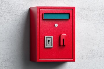 Red Vending Machine on a Wall