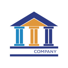 Pillar Building Logo Template Design for Law Companies